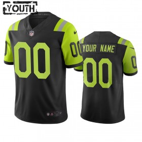 Maillot Enfant New York Jets Black City Edition Personnalisé Vert Vapor Limited